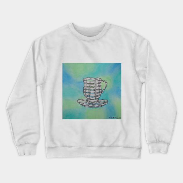 Wrapped Teacup Crewneck Sweatshirt by Rororocker